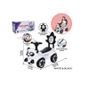 Little Star Cute Panda Push Car, Black