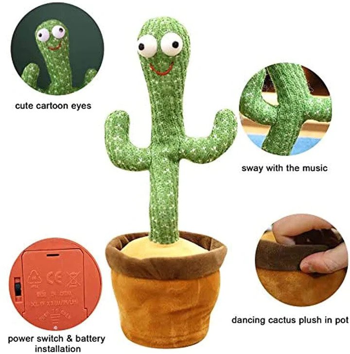 Cute Dancing and Talking Cactus Toy - Imported™