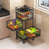 Rotating Storage Rack (4 Tiers Square Style)