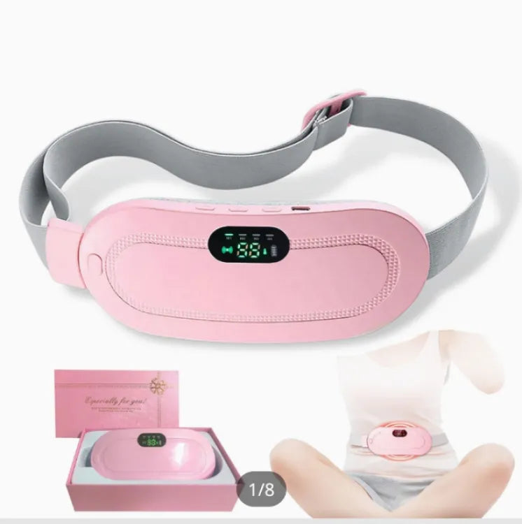 Electric Period Cramp Reliever Vibrator Belt for Menstrual Relief Pain