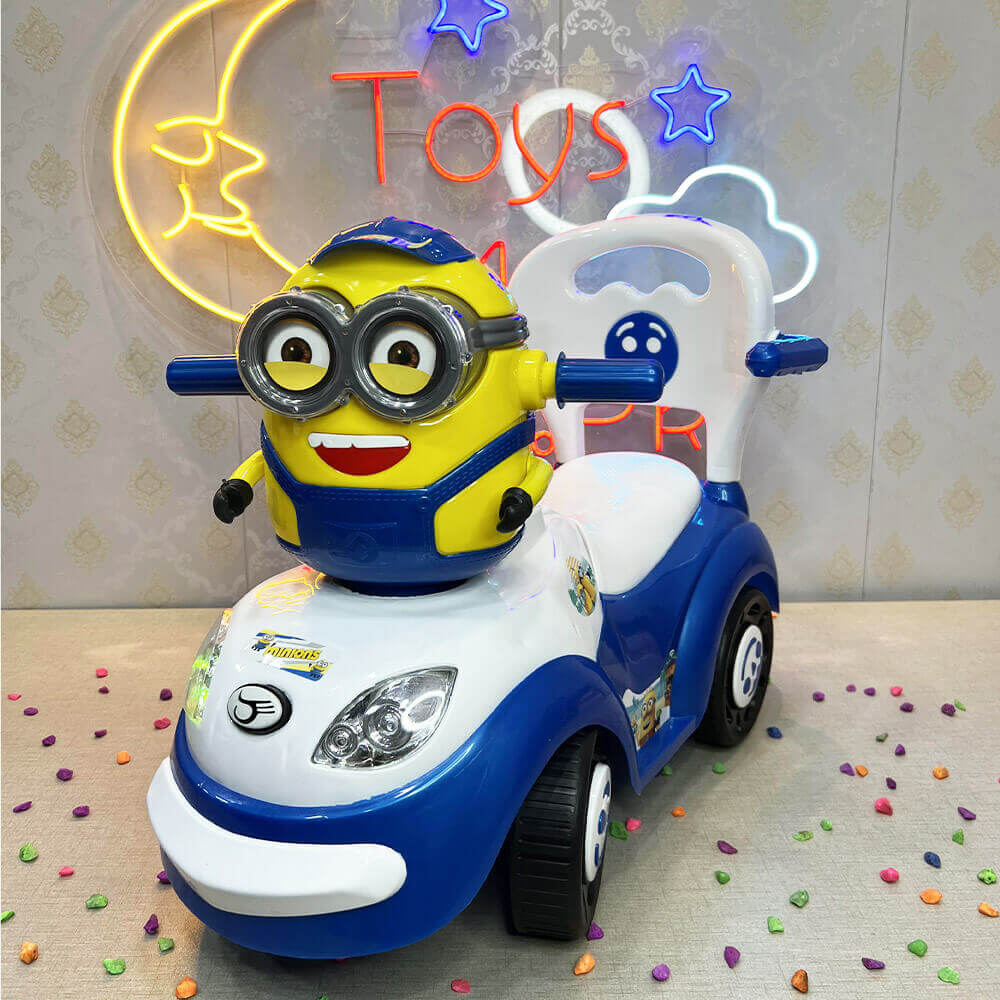 Minions Cartoon Theme Push Car