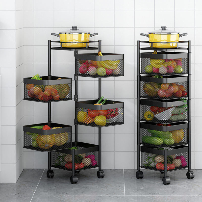 Rotating Storage Rack (4 Tiers Square Style)