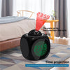 Digital Alarm Clock LED Wall Ceiling Projection LCD Digital Voice Talking