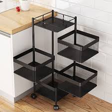 Rotating Storage Rack (4 Tiers Square Style)