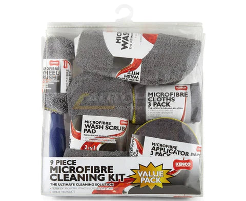 9Piece Microfiber Car Cleaning Kit one set Of Car Wash Cleaning Kit Microfiber Car Detailing Washing Tools