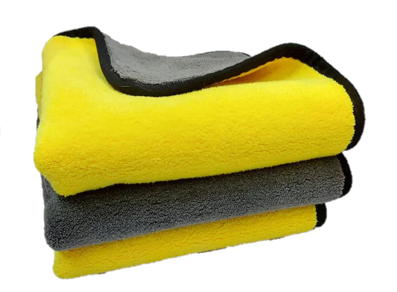 Micro Fiber Towel - Double Side Imported Towel- EXTRA PLUSH - 40cm x 45cm (Pack Of 3)